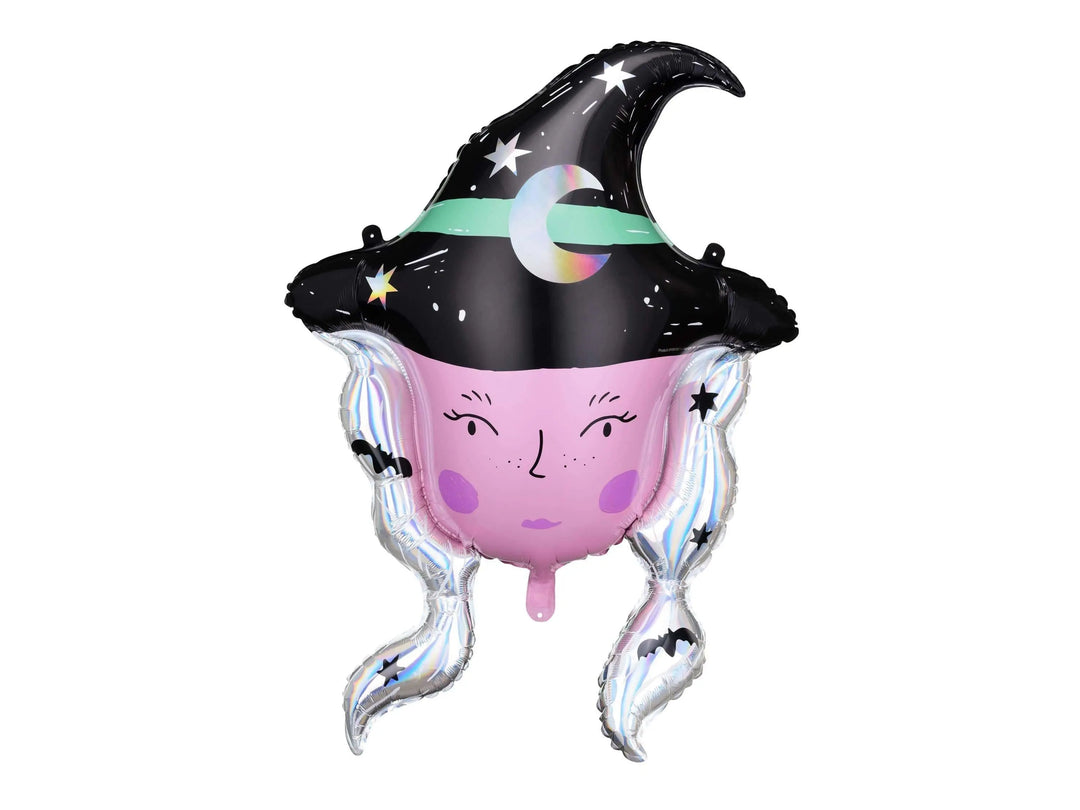 Large Witch Head Halloween Balloon - Witchcraft - Witch Balloon - Witches-Halloween Party Balloon-Halloween Decorations-Halloween Kids Party - Jolie Fete UK