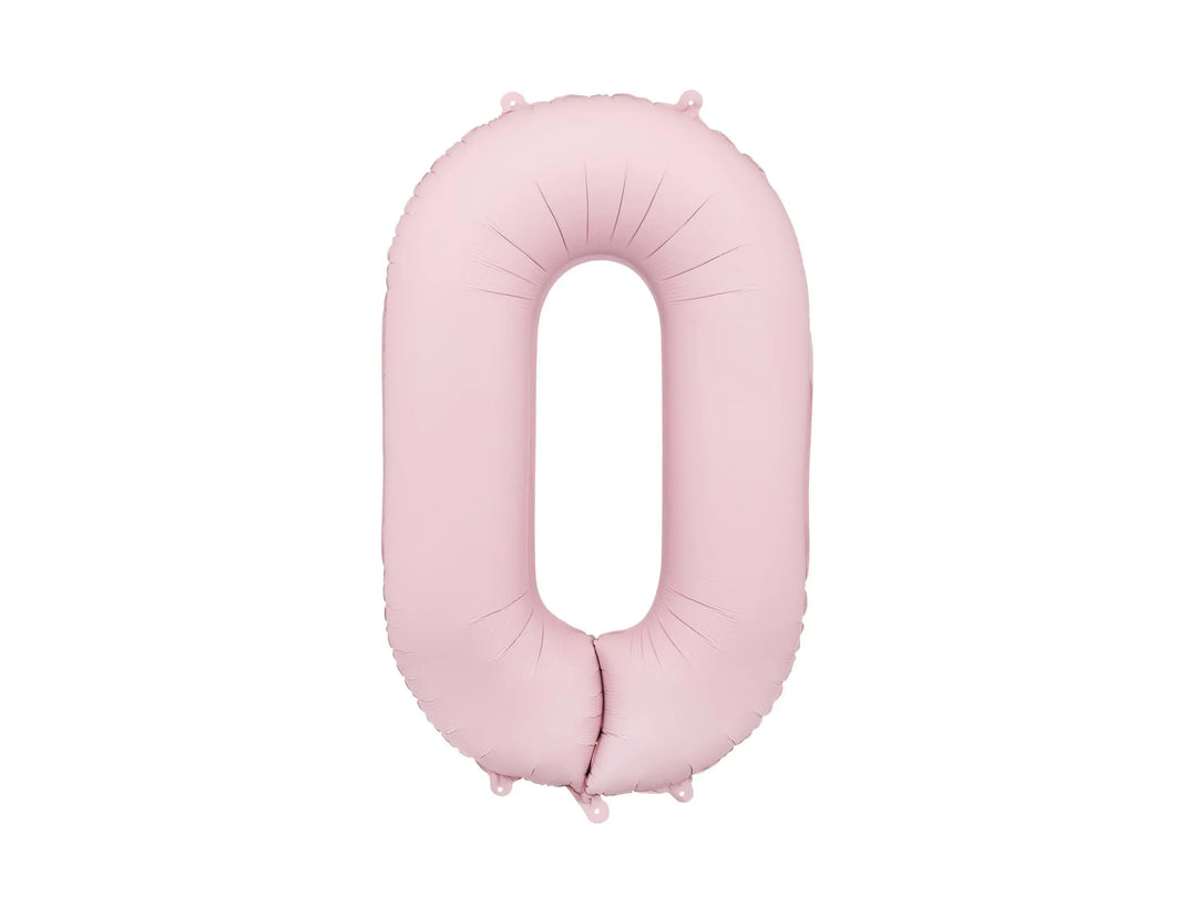 Light Pink Number 8 Balloon 86cm / 34" - Large Pastel Pink Foil Mylar Digit - 18th Birthday Decor - 80th - Anniversary Party Supplies - Jolie Fete UK