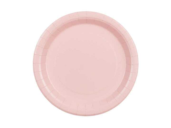 Pink Paper Plates 23cm - Light Pastel Pink Party Plates - Kids Birthday - Princess Party - Baby Shower - Pack of 6 - Jolie Fete UK
