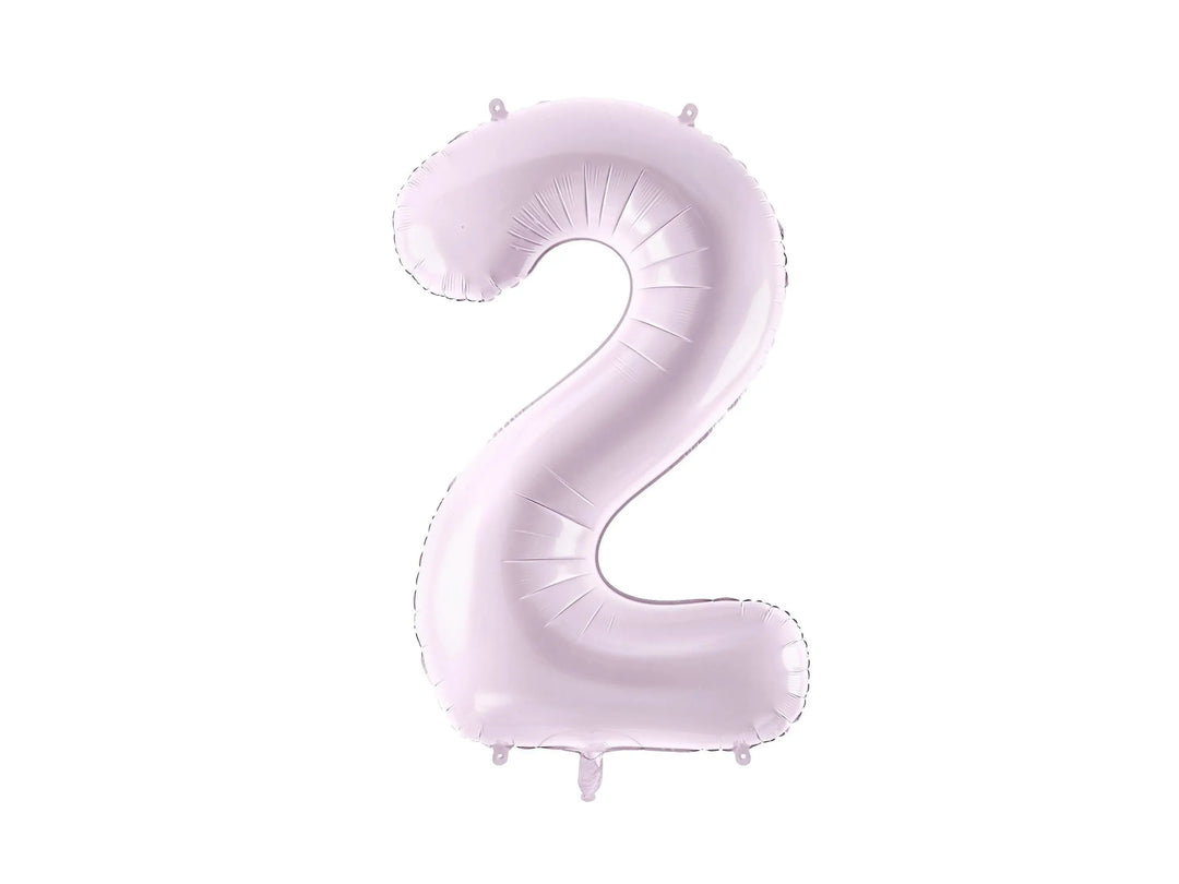 Lilac Number 2 Balloon 72cm / 30" - Large Pastel Purple Foil Mylar Digit - 2nd Birthday Decor - 21st - Anniversary Party Supplies - Mermaid - Jolie Fete UK