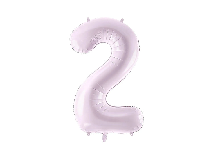 Lilac Number 2 Balloon 72cm / 30" - Large Pastel Purple Foil Mylar Digit - 2nd Birthday Decor - 21st - Anniversary Party Supplies - Mermaid - Jolie Fete UK