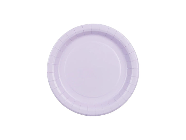 Lilac Paper Plates 18cm - Light Pastel Violet Small Party Plates - Dessert Plates - Kids Birthday - Mermaid Party - Pack of 6 - Jolie Fete UK