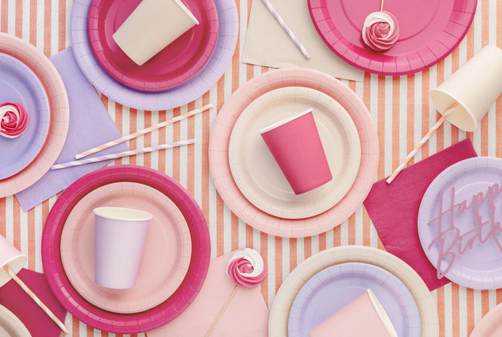 Lilac Paper Napkins - Light Pastel Lilac Dinner Napkins - Kids Birthday - Mermaid Party - Underwater Theme - Pack of 20 - Jolie Fete UK