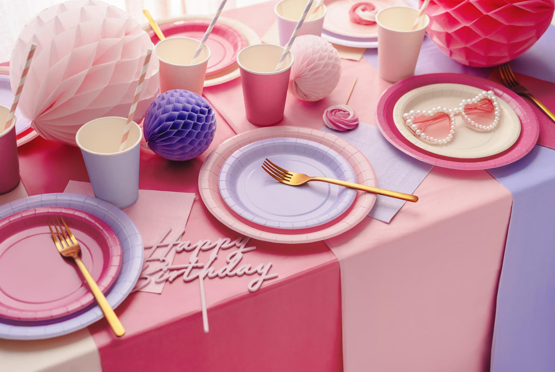 Lilac Paper Napkins - Light Pastel Lilac Dinner Napkins - Kids Birthday - Mermaid Party - Underwater Theme - Pack of 20 - Jolie Fete UK