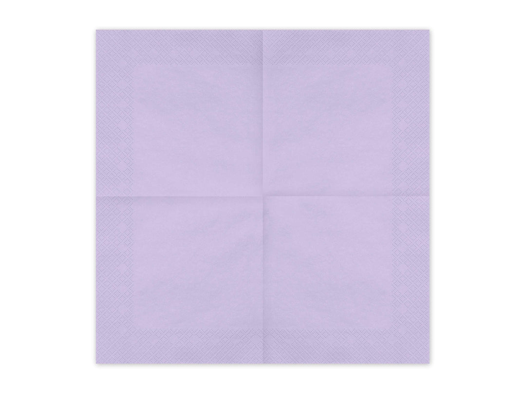 Lilac Paper Napkins - Light Pastel Lilac Dinner Napkins - Kids Birthday - Mermaid Party - Underwater Theme - Pack of 20 - Jolie Fete UK