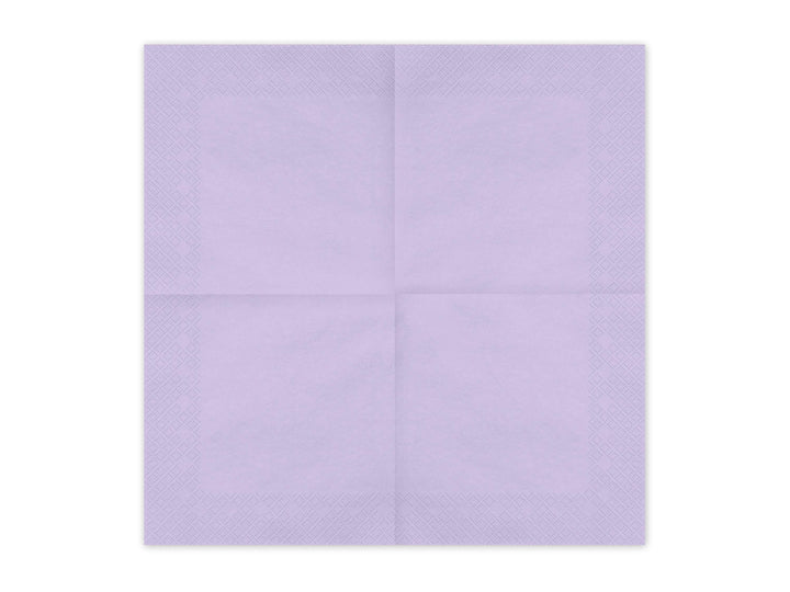 Lilac Paper Napkins - Light Pastel Lilac Dinner Napkins - Kids Birthday - Mermaid Party - Underwater Theme - Pack of 20 - Jolie Fete UK