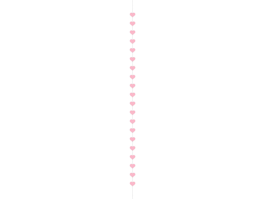 Pink Heart Garland Valentines Decoration - Valentine's Decor - Hen Party Garland - Party Decorations-Hanging Heart Decorations-Wedding Decor - Jolie Fete UK