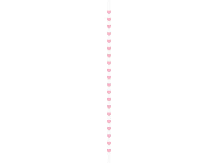 Pink Heart Garland Valentines Decoration - Valentine's Decor - Hen Party Garland - Party Decorations-Hanging Heart Decorations-Wedding Decor - Jolie Fete UK