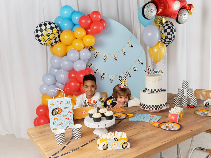 Racing Car Gift Bag - Racing Cars Paper Party Bag - Racing Car Party Supplies - F1 Theme - Kids Birthday Party Supplies - Pack of 1 - Jolie Fete UK