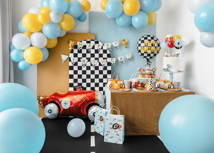 Happy Birthday Banner - Racing Car Birthday Party Bunting - Birthday Decorations - Racing Car Party - F1 Theme -Kids Birthday Party Supplies - Jolie Fete UK
