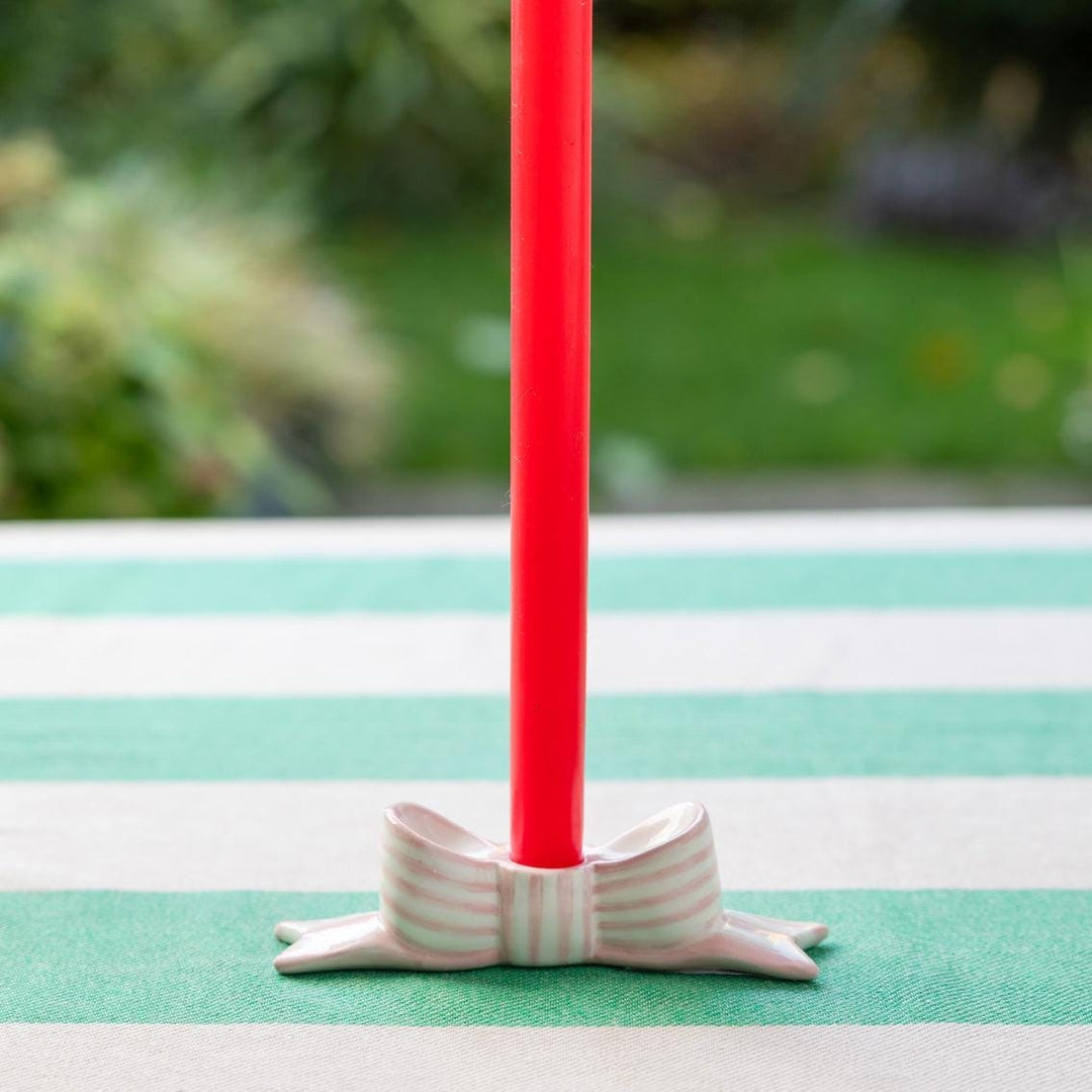 Red Dinner Candle - Dinner Party Candle - Plain Tall Christmas Table Candle - Christmas Decorations - Valentine's Day Dinner - Pack Of 1 - Jolie Fete UK