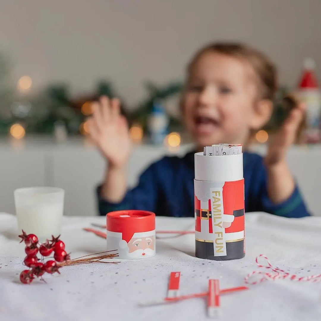 Christmas Santa Family Games - Charades - Hum That Tune - Jokes - Dares - Christmas Party Game - Family Games Night - Stocking Filler - Jolie Fete UK