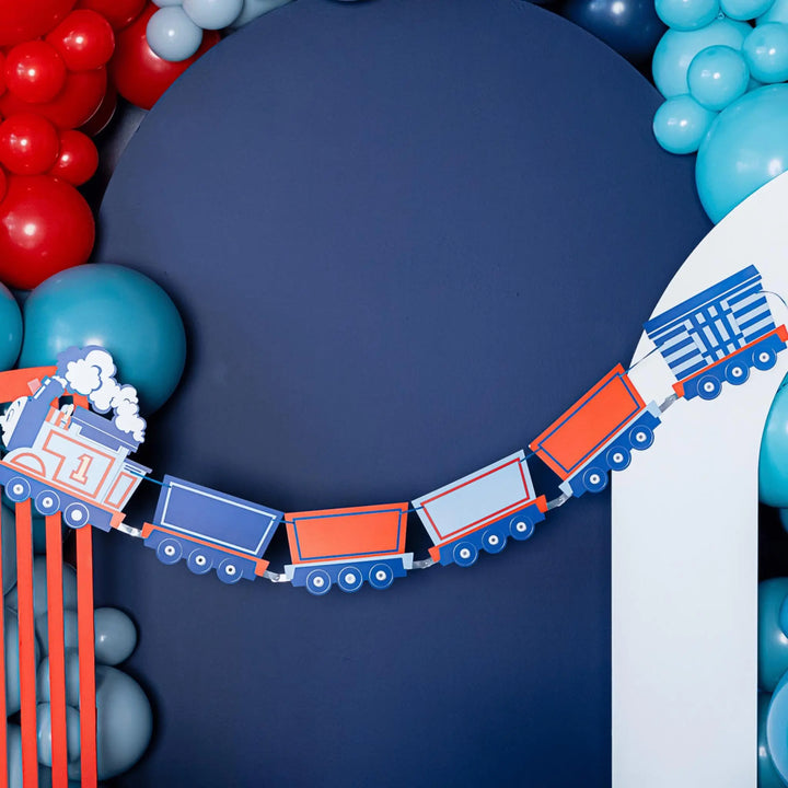 Thomas & Friends Train Banner - Train Birthday Party Decoration - Happy Birthday Banner - Toddler Birthday - Tank Engine Party Supplies - Jolie Fete UK