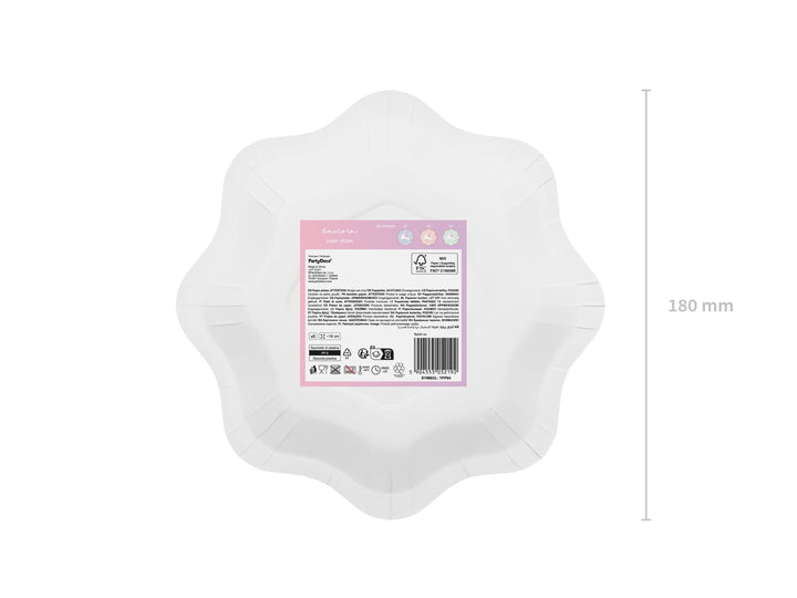 Unicorn Plates - Pastel Unicorn Paper Plates with Gold Rim - Blue, Pink & Green Party Plates - Unicorn Birthday Decorations - Pack Of 6 - Jolie Fete UK