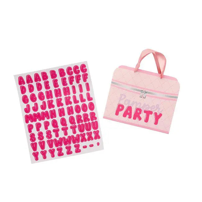 Vanity Case Party Bags - Customisable Pink Party Bags - Pamper Party Gift Bags - Girls Birthday Party Favours - Spa Sleepover - Pack of 5 - Jolie Fete UK