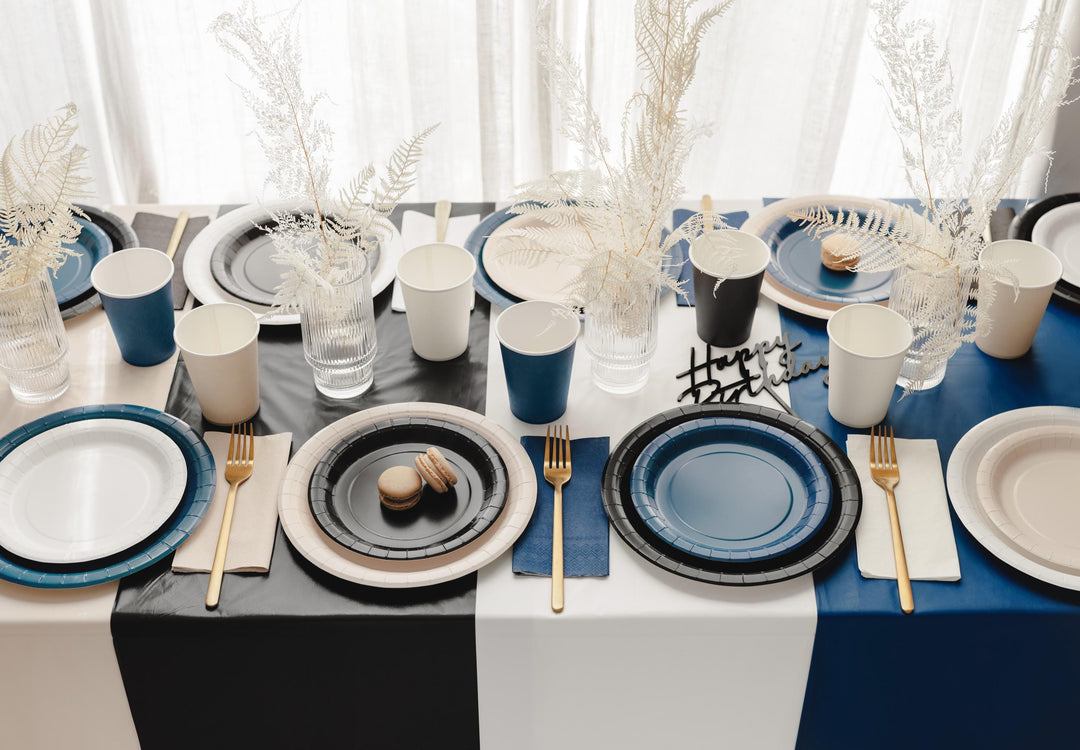 White Paper Napkins - Pastel White Dinner Napkins - Kids Birthday Party - Baby Shower - Hen Party - Christening - Pack of 20 - Jolie Fete UK