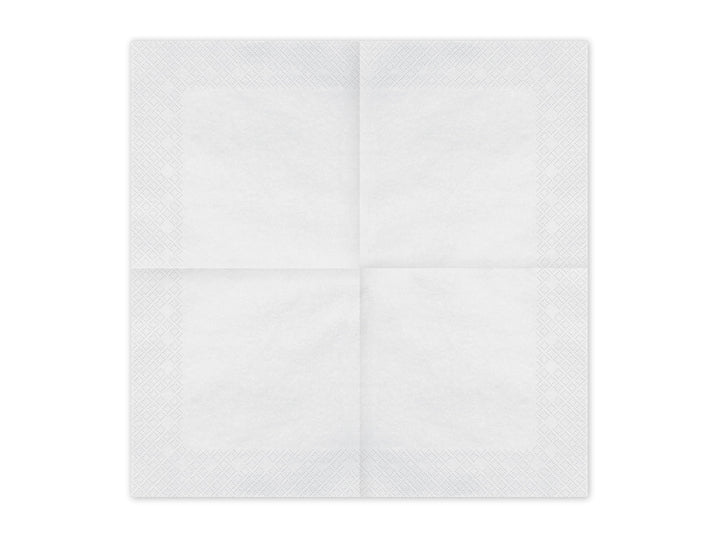 White Paper Napkins - Pastel White Dinner Napkins - Kids Birthday Party - Baby Shower - Hen Party - Christening - Pack of 20 - Jolie Fete UK