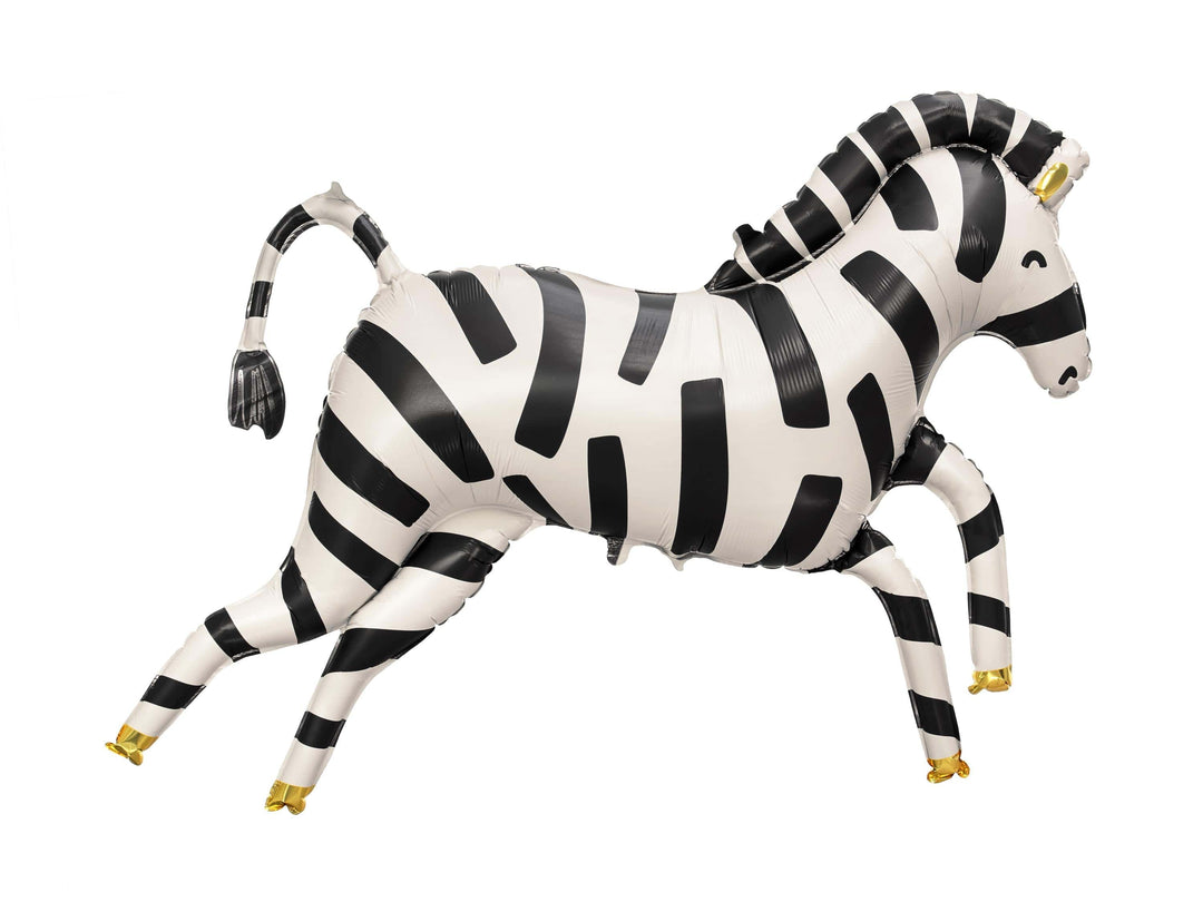 Zebra Balloon - Safari Birthday Decor - Giant Foil Balloon - Jungle Animal Balloons - Wild One Party -Kids Party Balloon - Jolie Fete UK