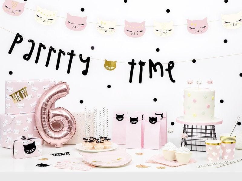 Cat Birthday Candles Party Deco