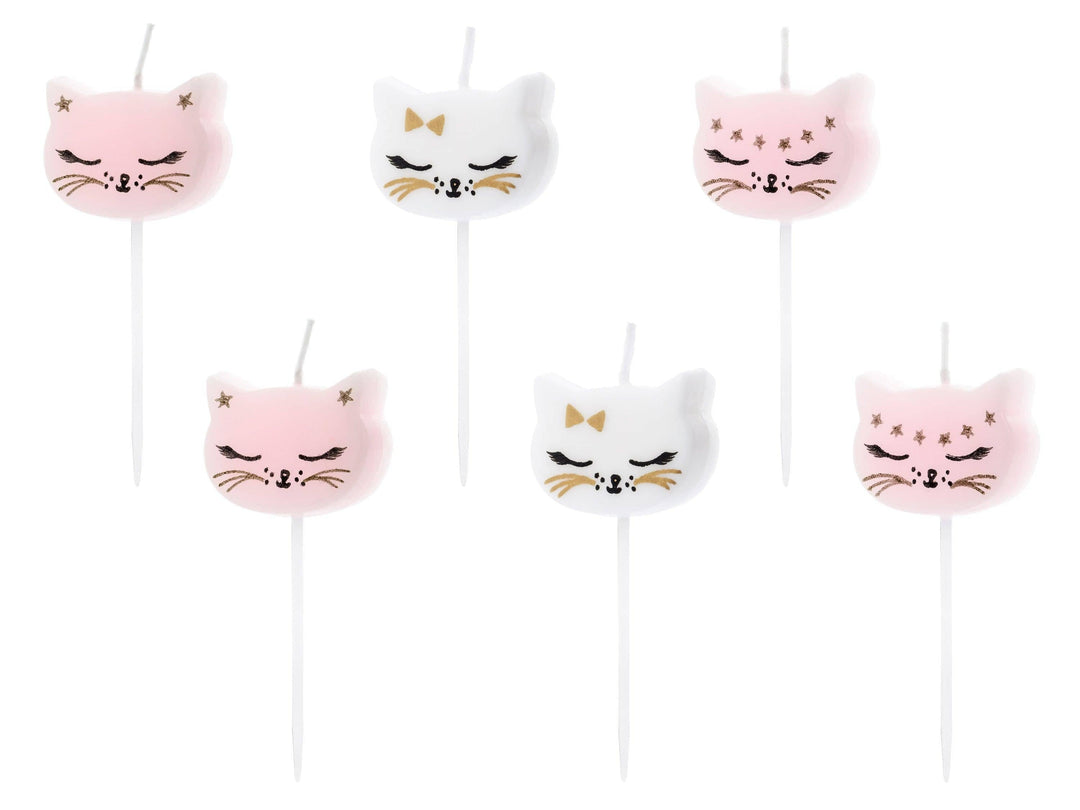 Cat Birthday Candles Party Deco