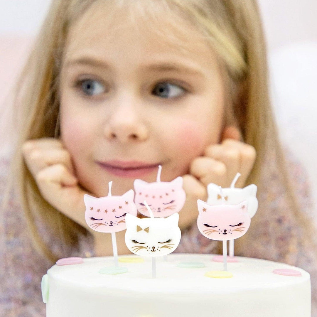 Cat Birthday Candles Party Deco