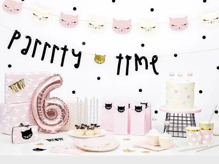 Cat Birthday Candles Party Deco