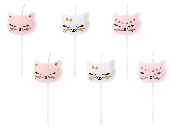 Cat Birthday Candles Party Deco