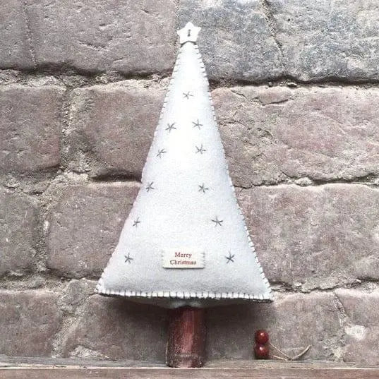 Christmas Decoration - Cream Felt Christmas Tree - Christmas Ornament -Christmas Decorations  -Holiday Decor - Xmas Homeware