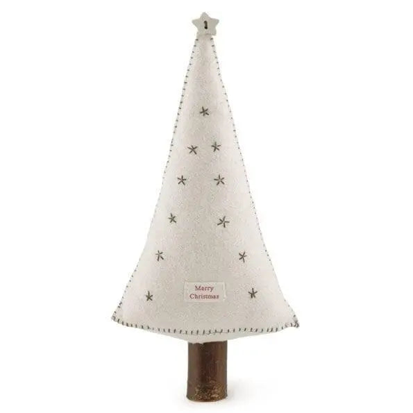 Christmas Decoration - Cream Felt Christmas Tree - Christmas Ornament -Christmas Decorations  -Holiday Decor - Xmas Homeware