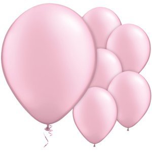 Pink pearl 11" round latex balloons