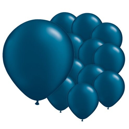 Small Midnight Blue Pearl 5" Round Latex Balloons - 5 Inch Mini Balloons