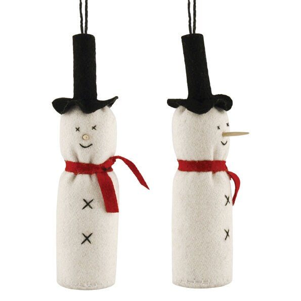 Snowman Decoration - Medium Felt Hanging Snowman - Christmas Ornament - Christmas Gift - Christmas Decorations - Holiday Decor-Xmas Homeware