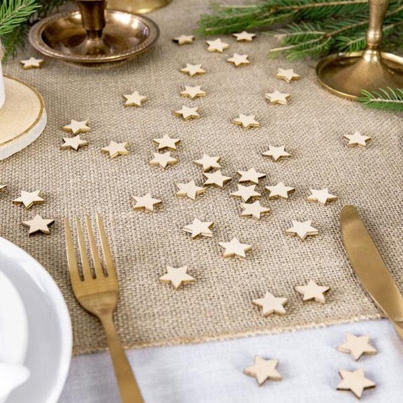 Wooden Stars Table Confetti - Wooden Christmas Table Decoration - Christmas decorations - Rustic Christmas - Holiday Decor