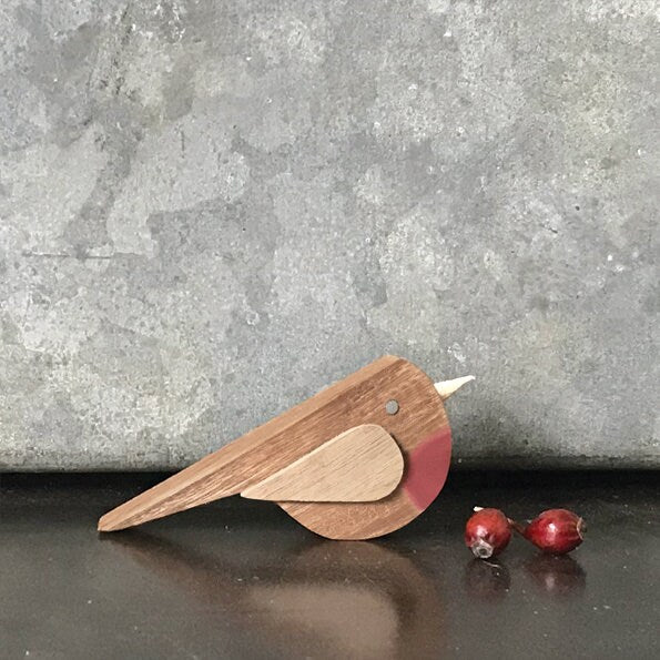 Wooden Robin Christmas Decoration - Mini Wooden Ornament - Christmas Gift - Christmas Decorations - Holiday Decor - Xmas Homeware