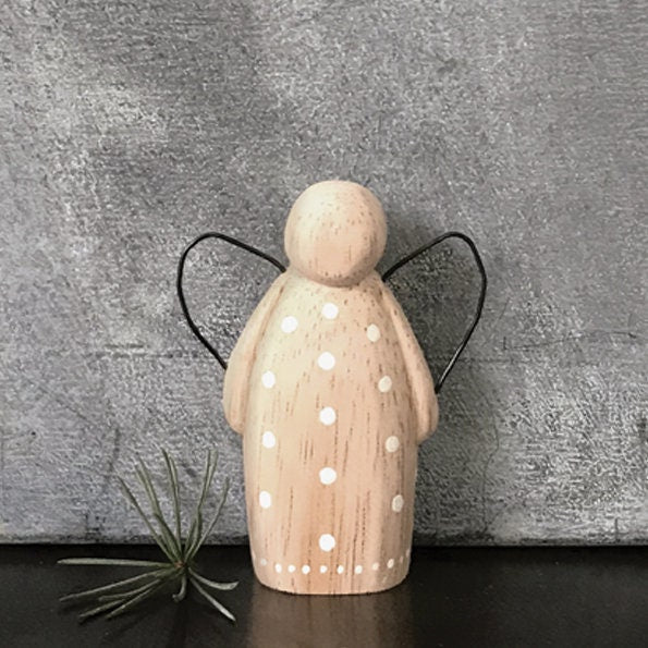 Wooden Angel Decoration - Small Wooden Christmas Ornament - Christmas Gift - Christmas Decorations - Holiday Decor - Xmas Homeware