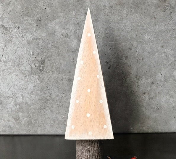 Wooden Christmas Tree - Rustic Natural Christmas Tree Decoration - Christmas Tree Ornament - Scandi Xmas Decorations - Holiday Decor