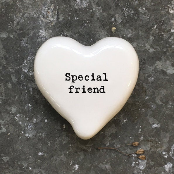 Special Friend Heart Pebble - Keepsake Token - Valentine's - Birthday Present - Gift For Friend-Friendship Gifts-Lockdown Gift-East Of India