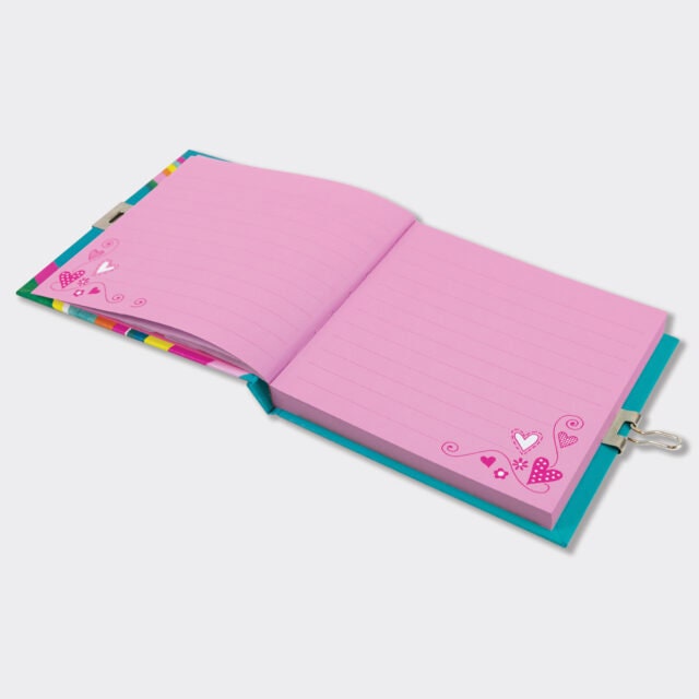 Kids Secret Diary With Lock - Notebook With Padlock And Two Keys - Thoughts & Dreams-Lockable Journal - Gift For Girl - Rachel Ellen Designs