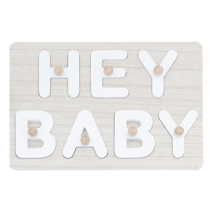 Baby Shower Wooden Guest Book Puzzle - Alternative Guest Book - Gender Neutral - Baby Shower Keepsake - Hello Baby