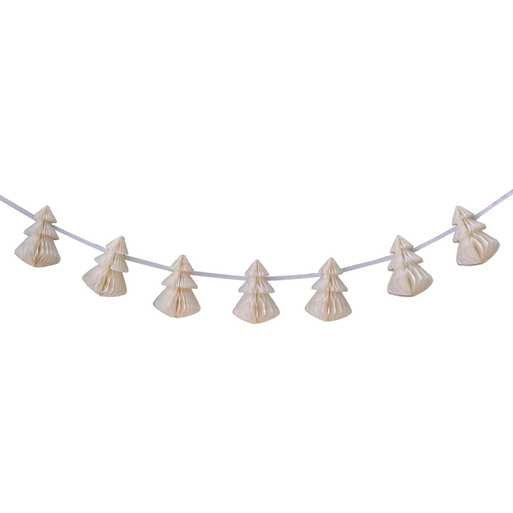 Christmas Tree Decoration - Cream Honeycomb Trees - Christmas Decorations - Hanging Decorations - Christmas Garland - Holiday Decor