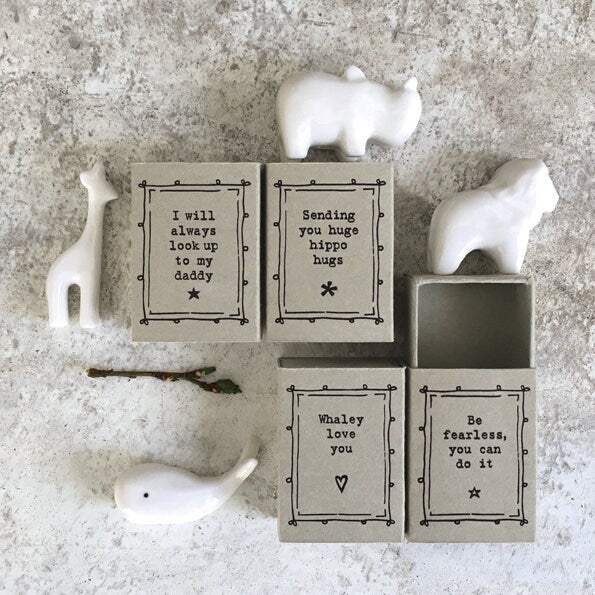 Porcelain Whale Matchbox Gift - Birthday Present - Gift For Friend - Whaley Love You - Valentines Gift - Thinking Of You - East Of India