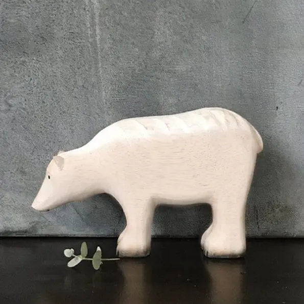 Large White Wooden Polar Bear - Large Wooden Christmas Ornament - Christmas Gift - Christmas Decorations - Holiday Decor - Xmas Homeware