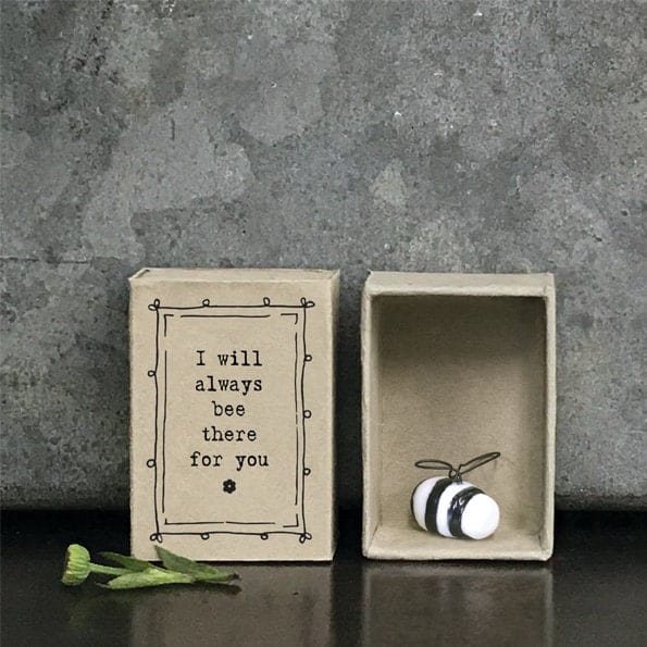 Bee Matchbox Gift - Birthday Present - Gift For Friend - Friendship Gifts  - I Will Always Bee There For You - East Of India