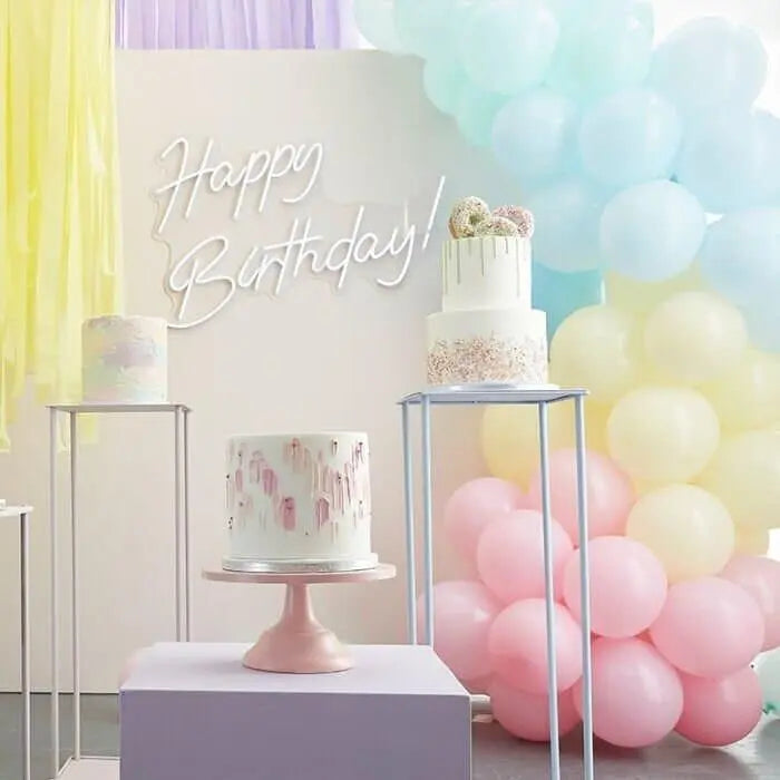 Pastel Balloon Arch Kit - Mixed Pastel Rainbow Balloon Garland - Hen Party Balloon Garland - Baby Shower Balloon Arch - Party Decorations