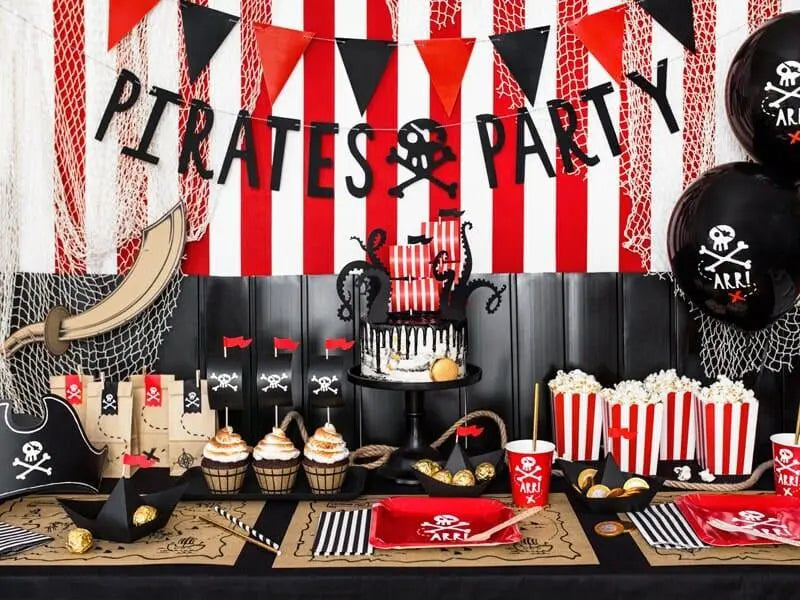 Pirate Cake Toppers - Pirate Cake Decorations - Pirate Ship - Birthday Party Decorations - Kids Party