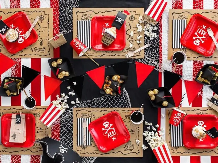 Pirate Cupcake Kit - Pirate Cupcake Toppers - Pirate Cupcake Wrappers - Pirate Ship - Pirate Cake Decorations - Birthday Party Decorations