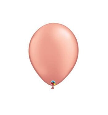 Small Rose Gold 5" Round Latex Balloons - 5 Inch Mini Balloons