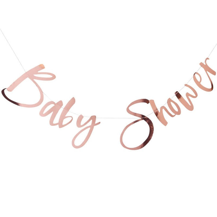 Rose Gold 'Baby Shower' Bunting - Twinkle Twinkle