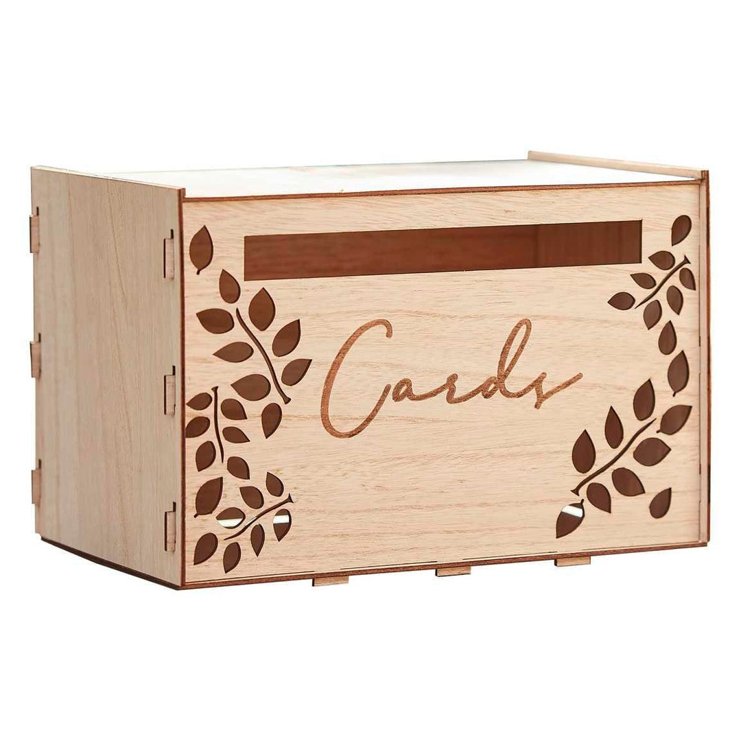 Wooden Wedding Card Box - Card Holder - Wedding Post Box - Rustic Wedding