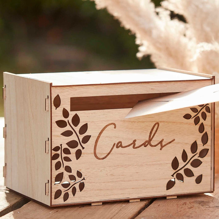Wooden Wedding Card Box - Card Holder - Wedding Post Box - Rustic Wedding